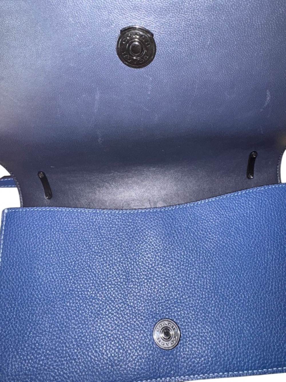 Coach Camille blue crossbody bag NWOT - Picture 7 of 11
